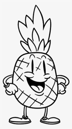 Coloriages Kawaii Ananas