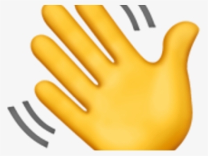 Hand Emoji Clipart Closed Hand - Waving Hand Apple Emoji
