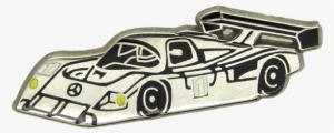 F1 Car Pin , Silver - Renault Alpine A442