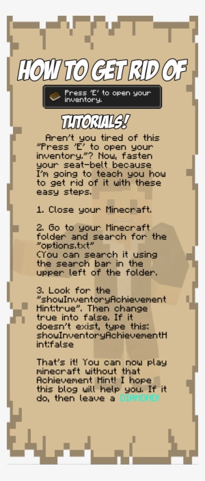 Undefined - Press E To Open Inventory