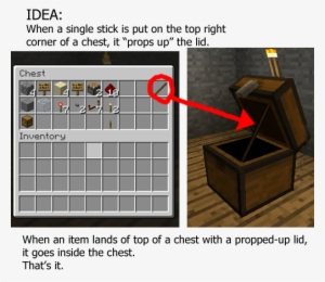 Prop Up Chest Lids - Minecraft Chest