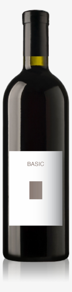 Bordeaux Bottle With A Blank Basic Front Label From - Wine Label F