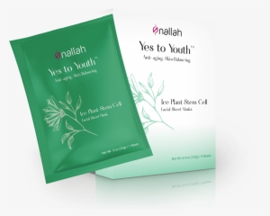 Yes To Youth™ Ice Plant Stem Cell Mask - Mask Sheet Pouch Mockup Free