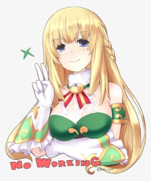 Vert And Shin Jigen Game Neptune Vii) Drawn By Eencya - Smug Vert