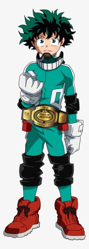 0 1520397004585 Hero Of Greatness Champion Belt Of - Boku No Hero Academia Midoriya Png
