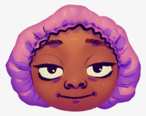 Smile With Smug Eyes And Satin Bonnet - Eye