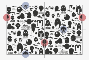 To Complete The Work I Wanted To Add A Background, - Simple Star Wars Pattern