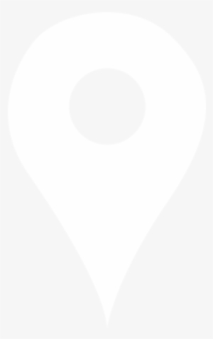 White Directions Icon - Location Flat Icon White