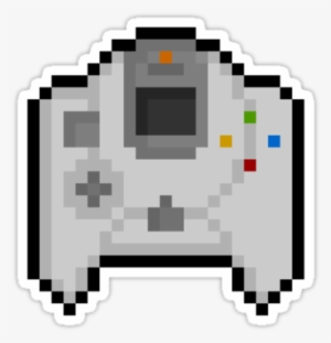 Pixel Dreamcast Controller Sticker By Pixelblock Pixel - Pixelated Art Easy