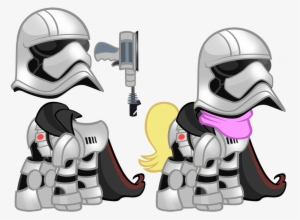 Pixelkitties, Blaster, Captain Phasma, Cloak, Clothes, - Stormtrooper Pony