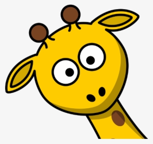 Giraffe Head Tilted - Hawaiian Giraffe Cartoon Shower Curtain