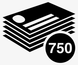 Business Cards Stack 750 Pieces - Icono Tarjetas De Visita Png