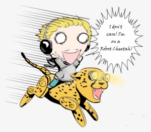 I'm On A Robot Cheetah By Mystressvulpes On Deviantart - Draw A Chibi Cheetah
