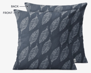Dailyobjects Tribal Feathers Grey 16" Cushion Cover - Abstrakte Federn, Weiß Und Grau, Gewohnheit Fleecedecke