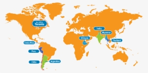 Transforming Faces Where We Work World Map - World Map Vector