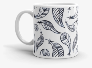 Tribal Feathers ~ ❤️positive Mugs - Simple Drawing Of Blue Boho Feathers Backpack