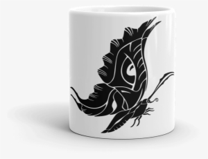 Tribal Style Butterfly Silhouette 2400px Mockup Front - Butterfly Red Abstract