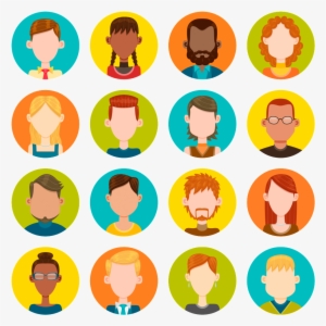 Round Character Avatar Vector Icon Icom - Vector Graphics