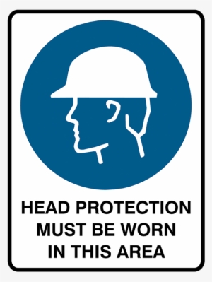 Brady Mandatory Sign Head Protection Must Be Worn In - Safety Signs Australia