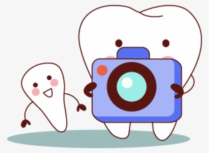 Cartoon Camera Tooth Element - Camera