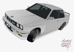 Clip Black And White Library E M Trace By - Bmw E30 M3 Png