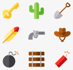 Wild West - Flat Icon Cowboy