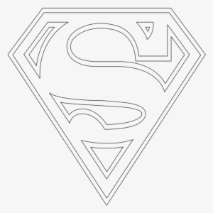 Superman Logo Outline By Mr-droy On Clipart Library - Superman Logo