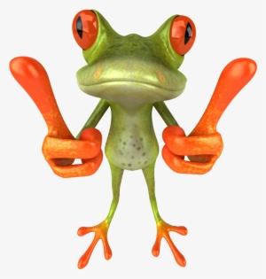 Red Eyed Tree Frog Clipart Transparent - Frog Thumbs Up