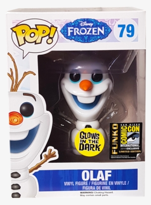 Olaf Glow Sdcc 2014 Exclusive Pop Vinyl Figure - Frozen - Olaf Glow In The Dark Pop! Vinyl Figure