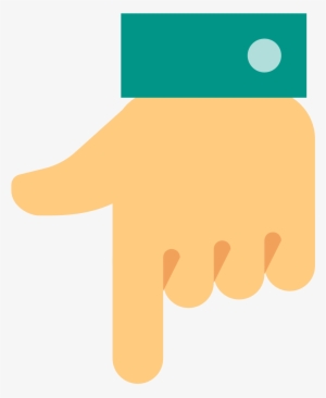 Go To Image - Down Hand Icon Png