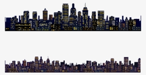 Cities Skylines City Landscape - Buildings At Night Landscape