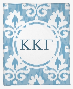 Kappa Kappa Gamma Blue Silk Touch Blanket - Finduq Home Set Of 2 Cotton Linen Square Decorative