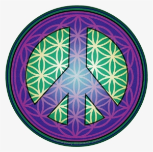 Flower Of Life Peace Symbol - Blume Des Lebens Windlicht