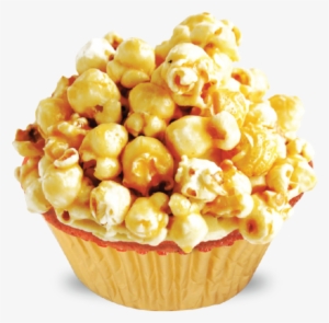 Salted Caramel Popcorn Cupcakes