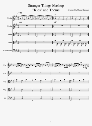 Stranger Things Mashup "kids" And Theme Sheet Music - Feel Good Sax Sheet Music