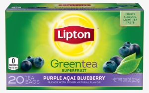 Blueberry Png - Lipton Green Tea Bags, Superfruit, Purple Acai