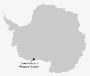 Location Of Duke Francis V Research Station In Antarctica - Antarctica Map Png