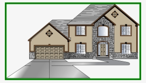 Royalty Free Stock Appealing Of A Cute Cottage Farm - Big House Clip Art House