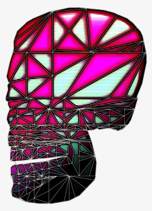 Skull Glass Pane - Illustration