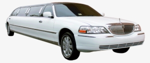 Image Of A White Lincoln Town Car Stretch Limo With - Lincoln Town Car Limousine Png