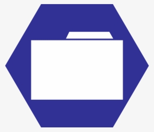 Folder Hexagonal Icon - Hexagon Folder Icon