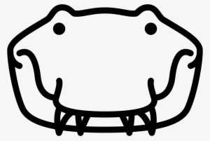 Crocodile Head Comments - Scalable Vector Graphics