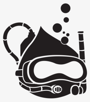 Drupal Diver Monochrome - Scuba Diver Mask Underwater Frogman Fishing Aqua Tote