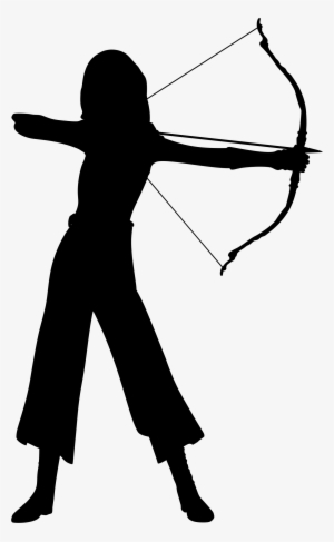 Medium Image - Girl Archer Silhouette
