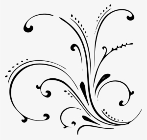 Accent Vector Elegant - Vine Scroll Clip Art