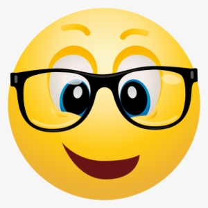 Best Geek Emoticon Png - Emoji Clipart
