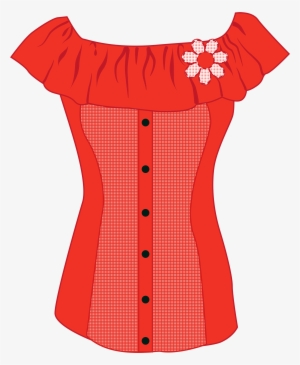 Female Red Top Png Clipart - Clothing