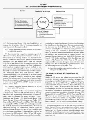 The Conceptual Model Of Np And Mp Creativity - Conceptual Model
