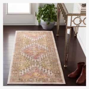 Develi Rug, Blush - Bungalow Rose Kamil Purple / Blue Area Rug Rug Size: