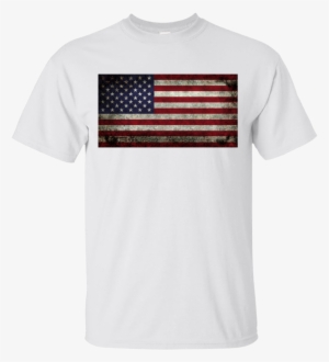 American Flag, Super Dark Grunge Gildan Ultra Cotton